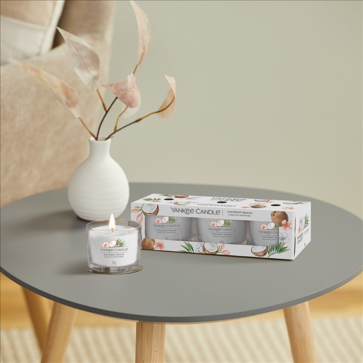 Bild von Coconut Beach Signature 3 Pack Filled Votive