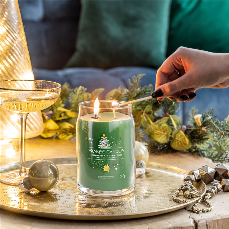 Bild von Shimmering Christmas Tree Signature Large Jar